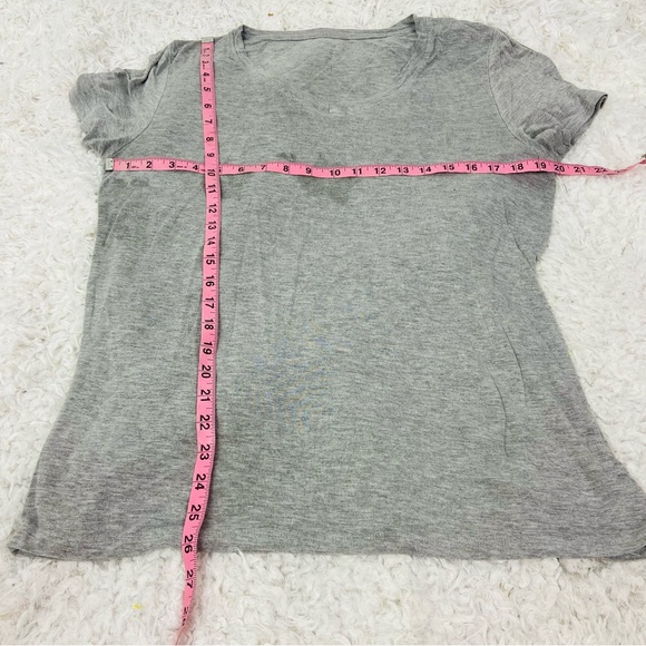 Just bee.. Heather Gray stretch V-Neck Short Sleeve Tee size large - Picture 14 of 14